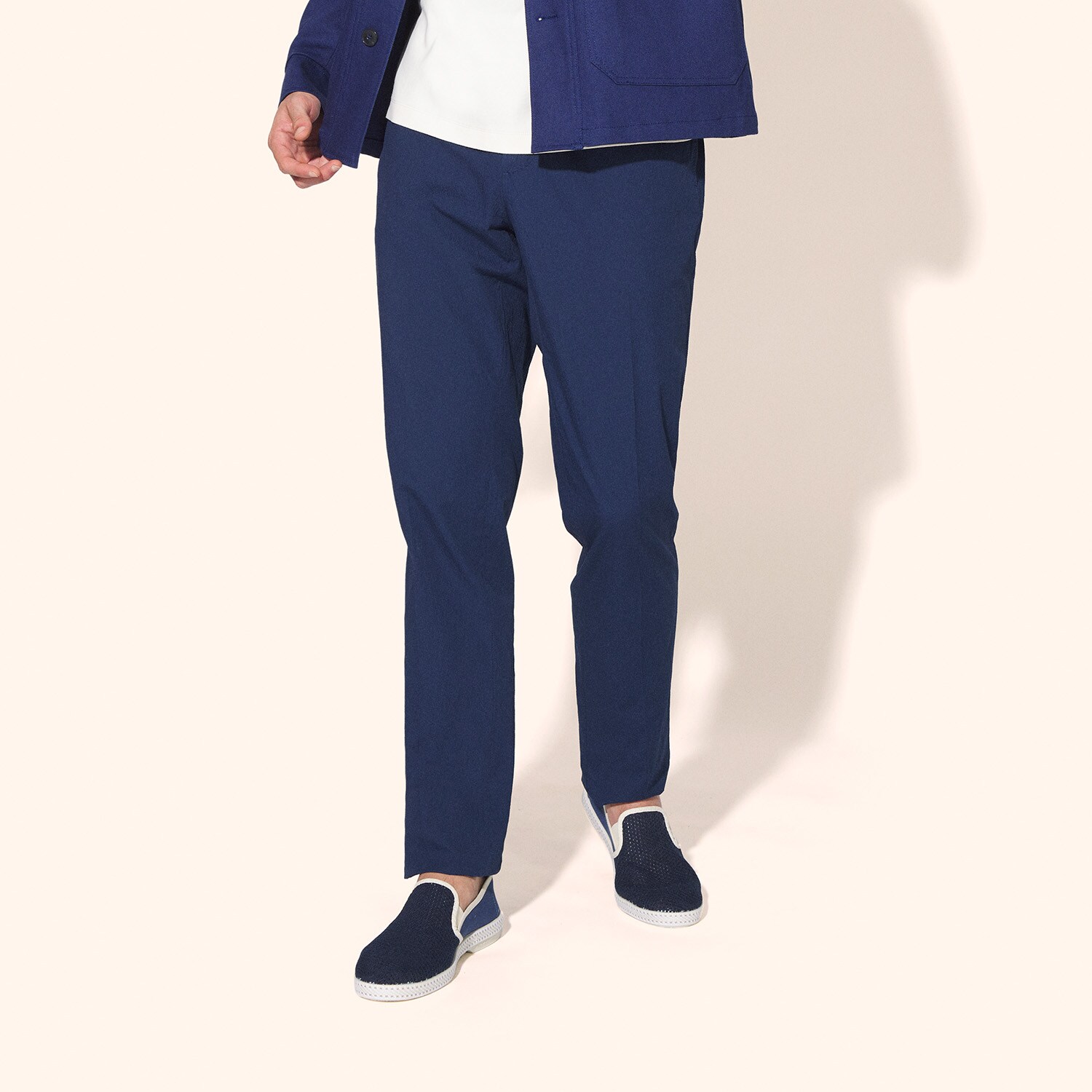 Pantalon seersucker