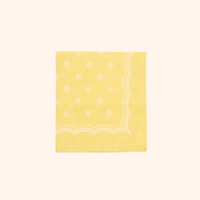 Serviette de table jaune, , hi-res
