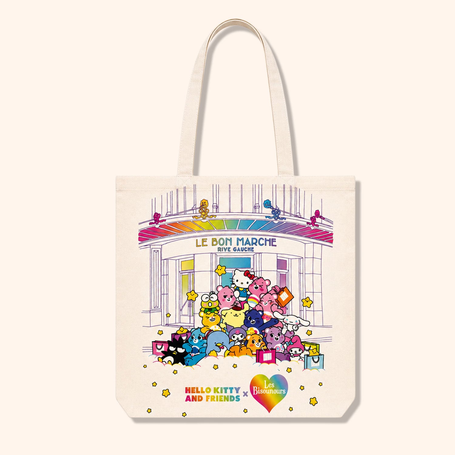 Totebag Hello Kitty & les Bisounours "Fa&ccedil;ade"