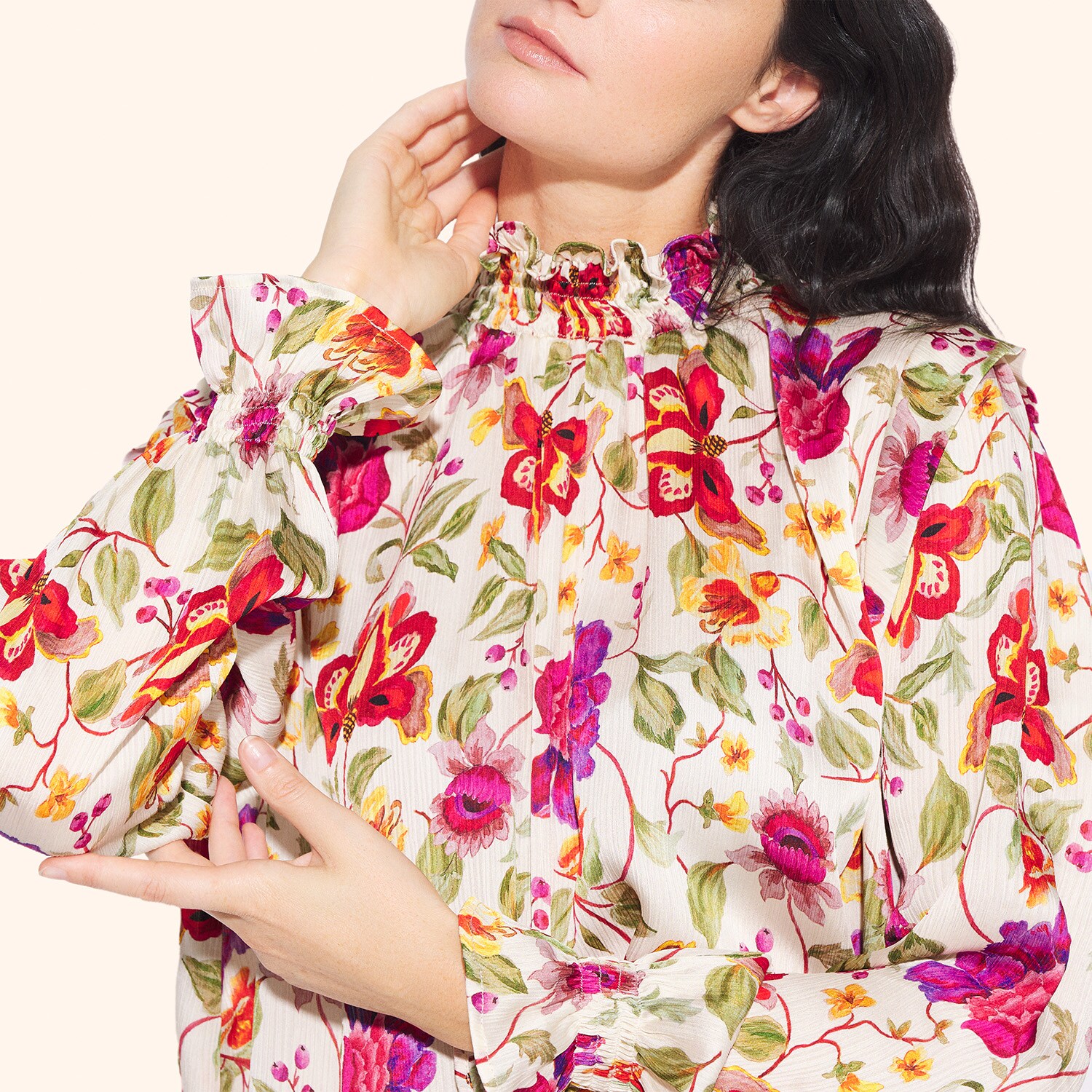 Blouse Smock tapisserie