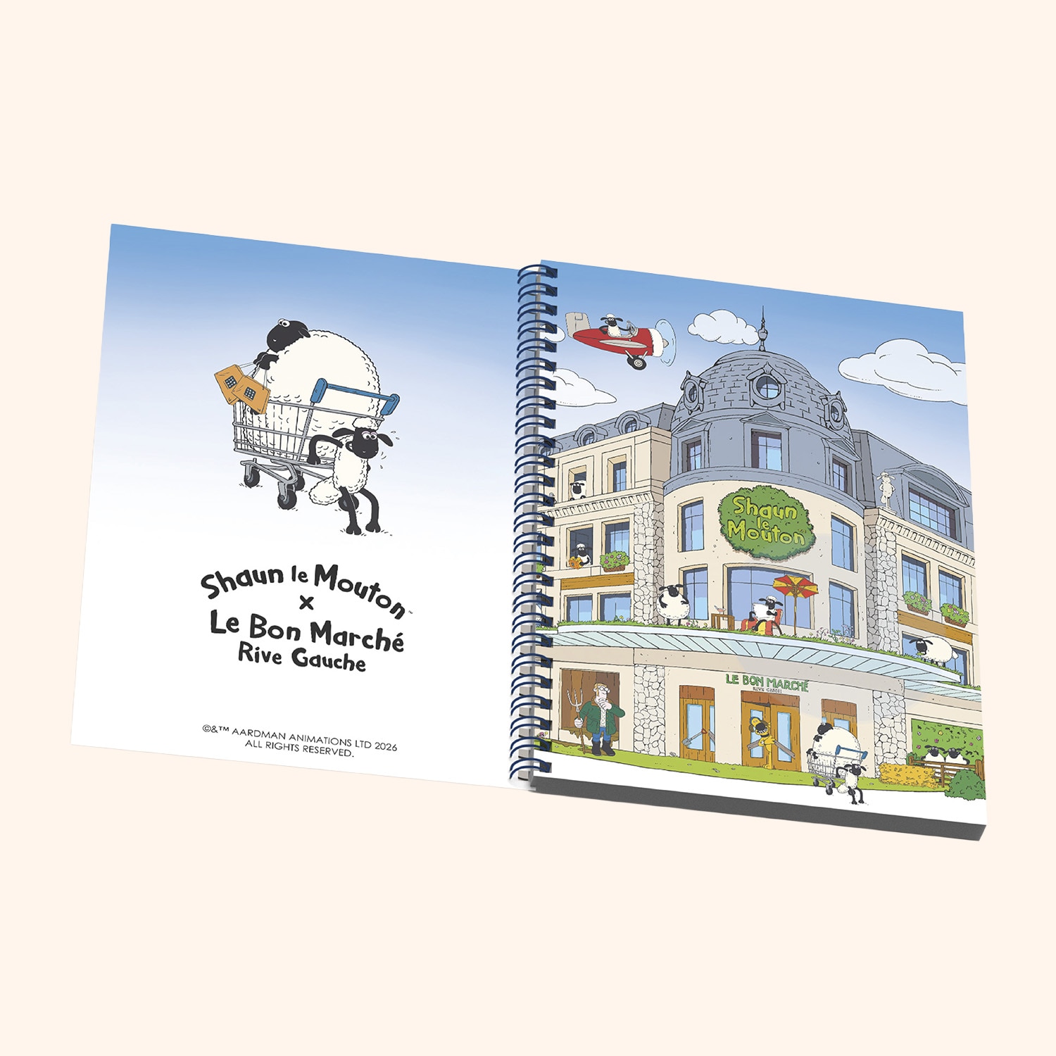 Carnet Shaun Le Mouton "Fa&ccedil;ade"