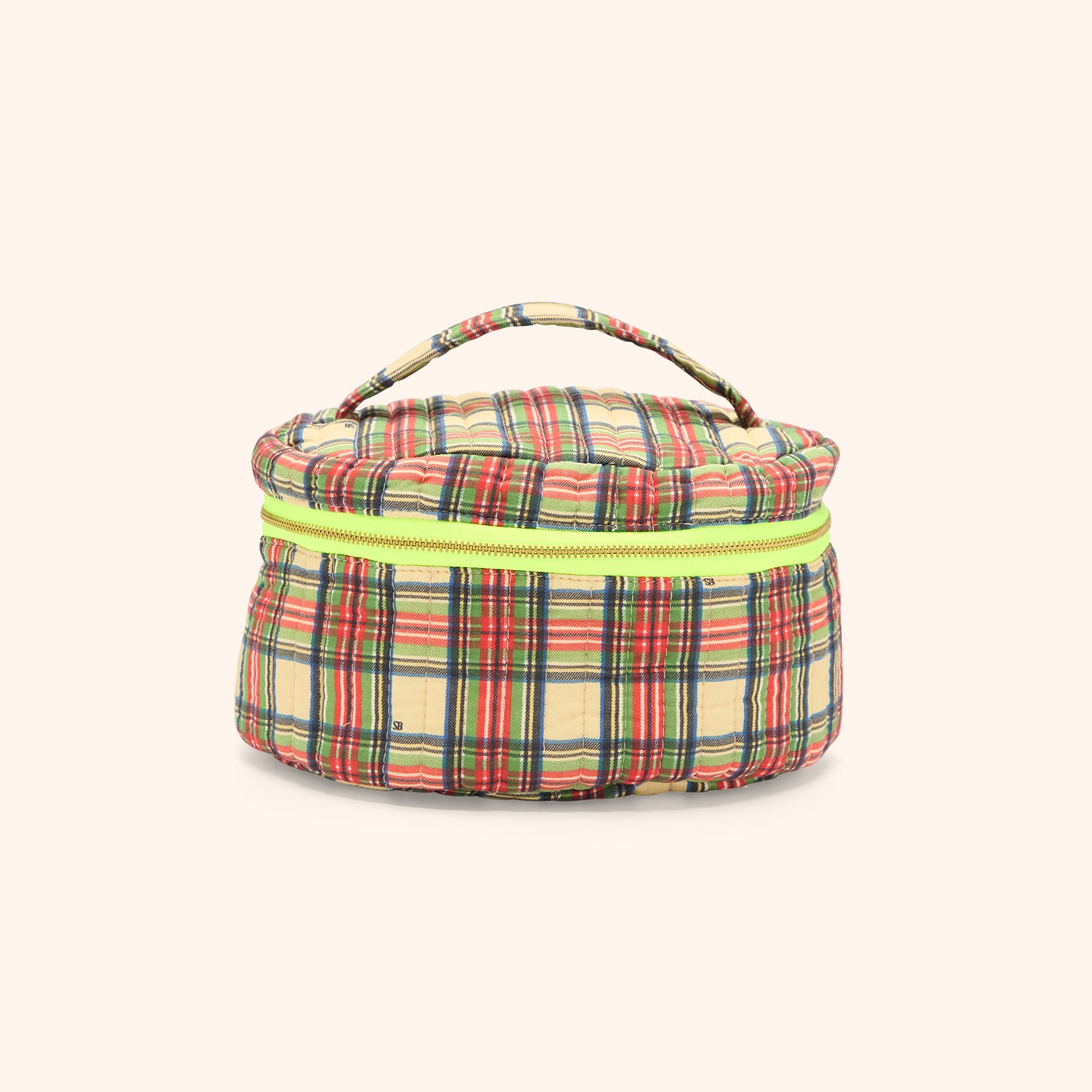 Trousse ronde tartan