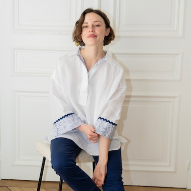 Blouse Clématite, , hi-res