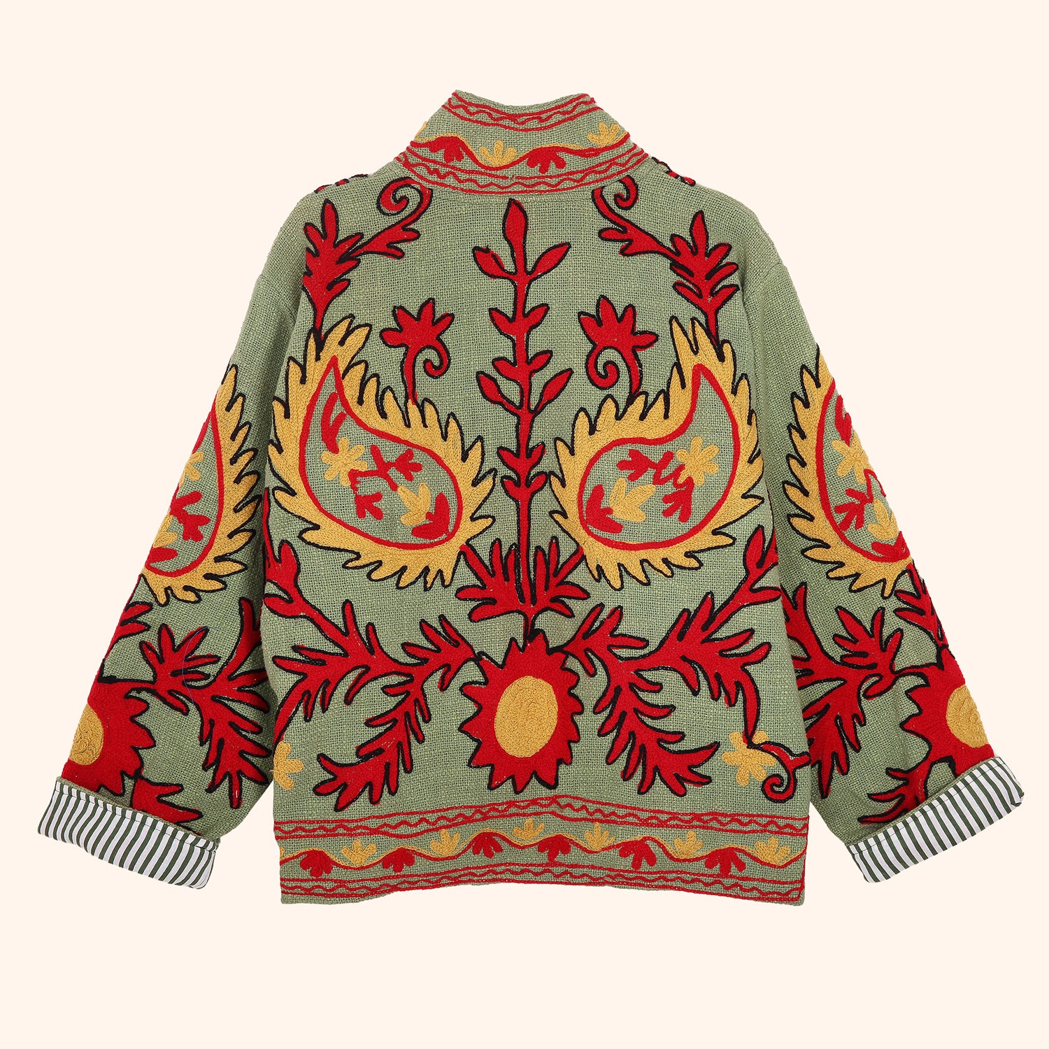 Veste Brod&eacute;e Flowers