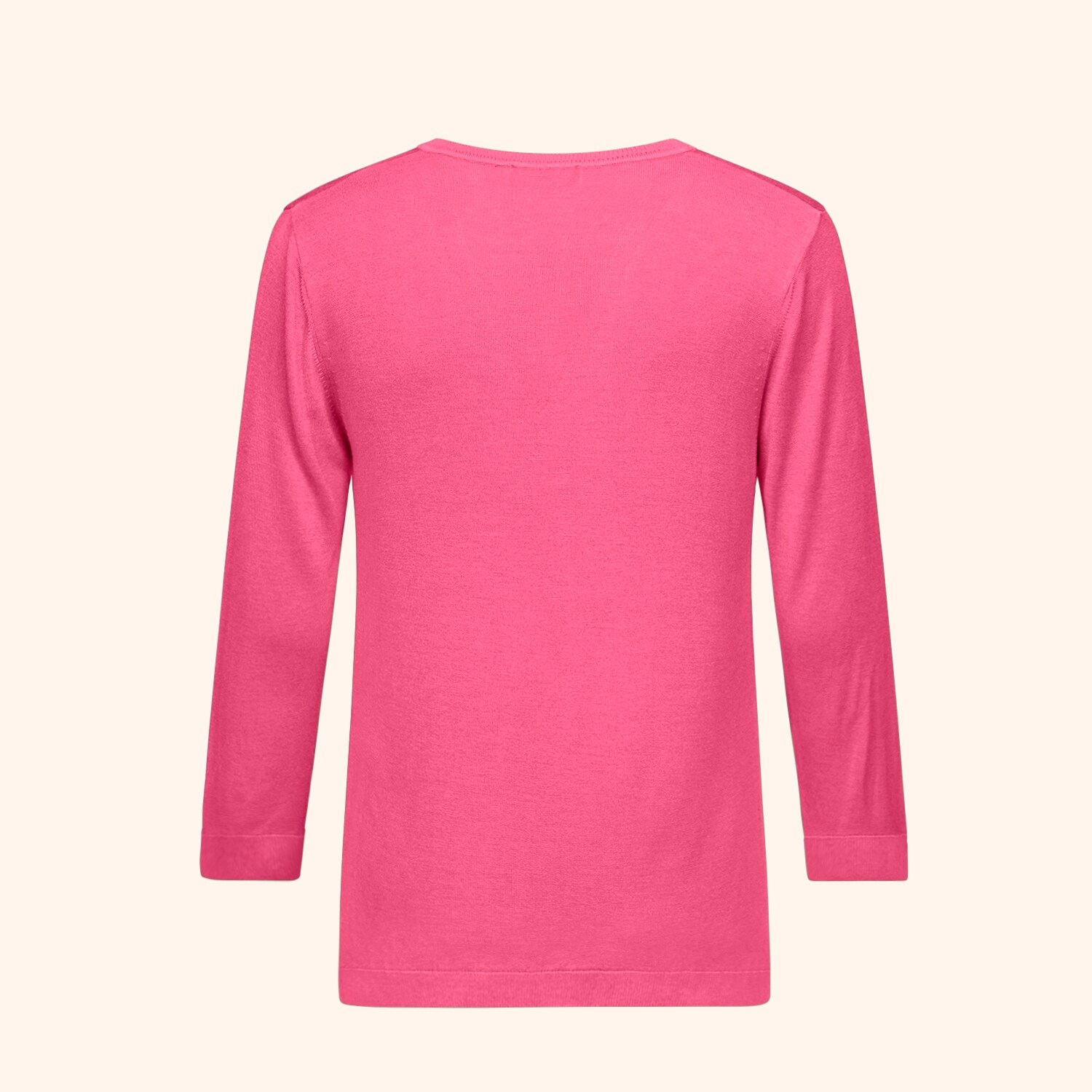 T-shirt col V manches 3/4