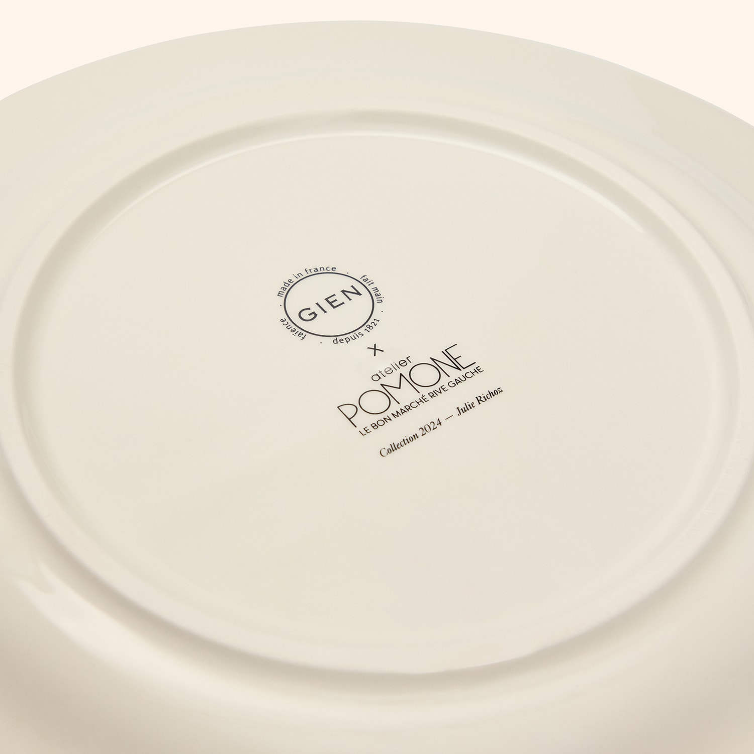 Coffret de 4 assiettes plates
