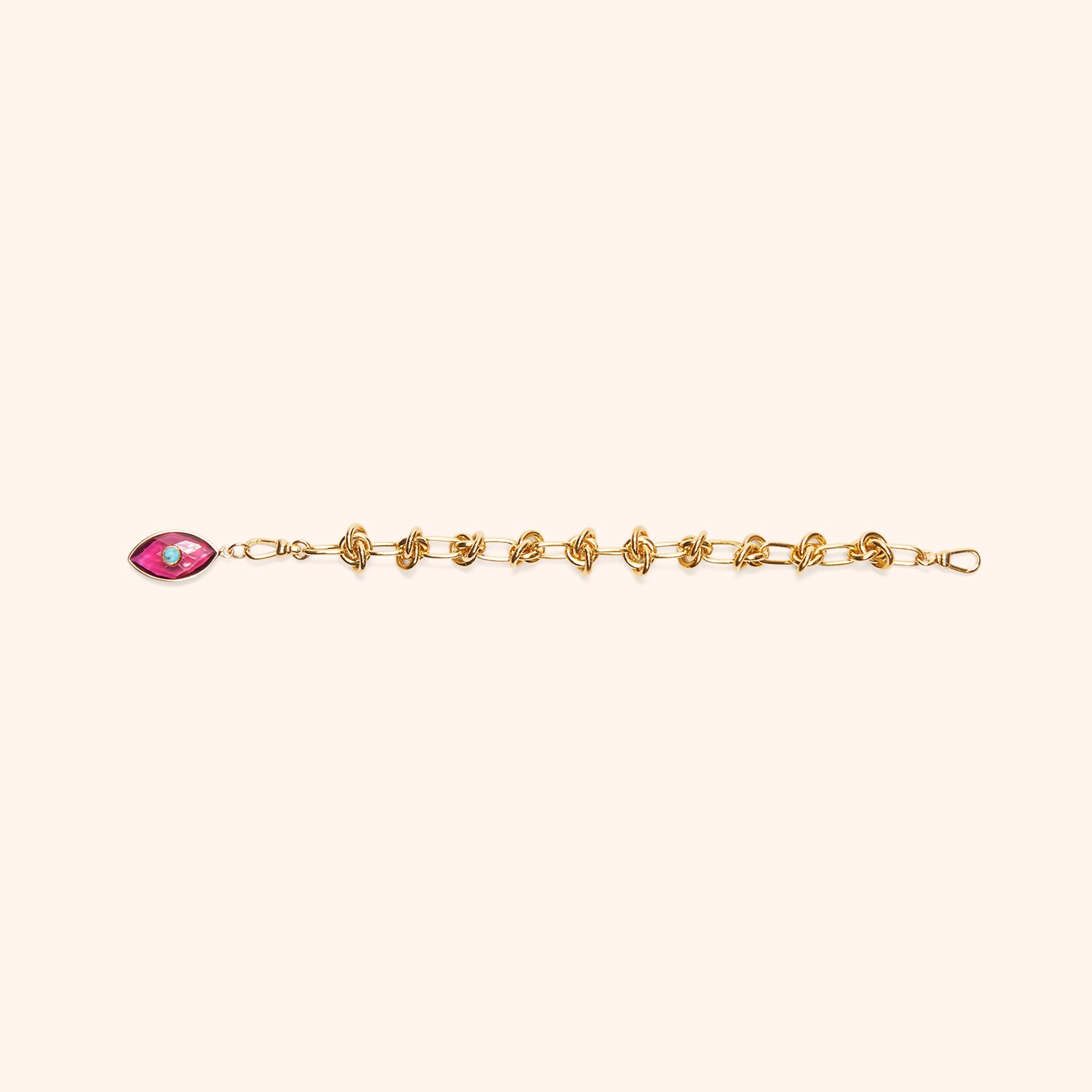 Bracelet Maquis et charm Ochji
