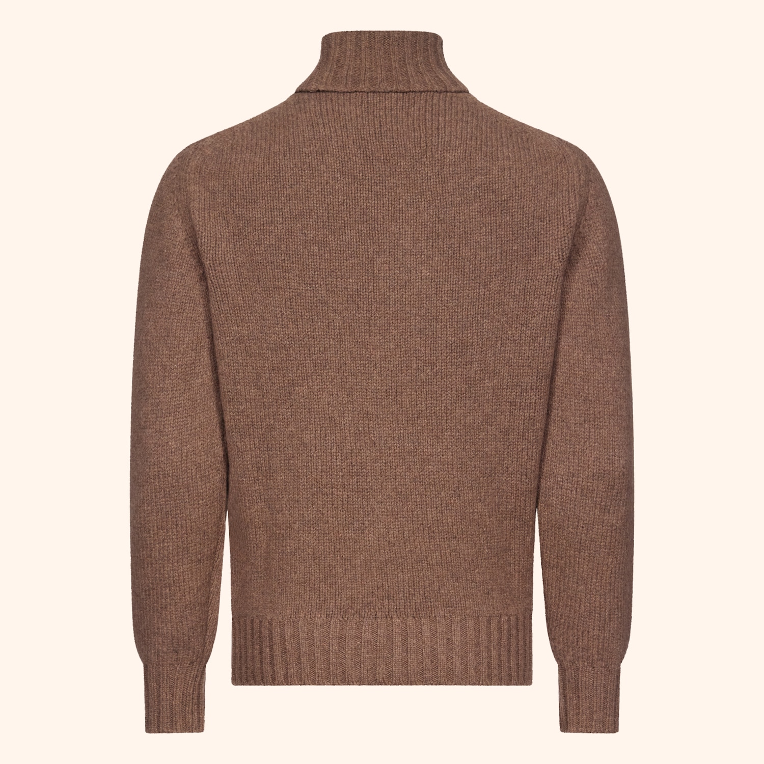 Pull col roulé grosse jauge Lambswool