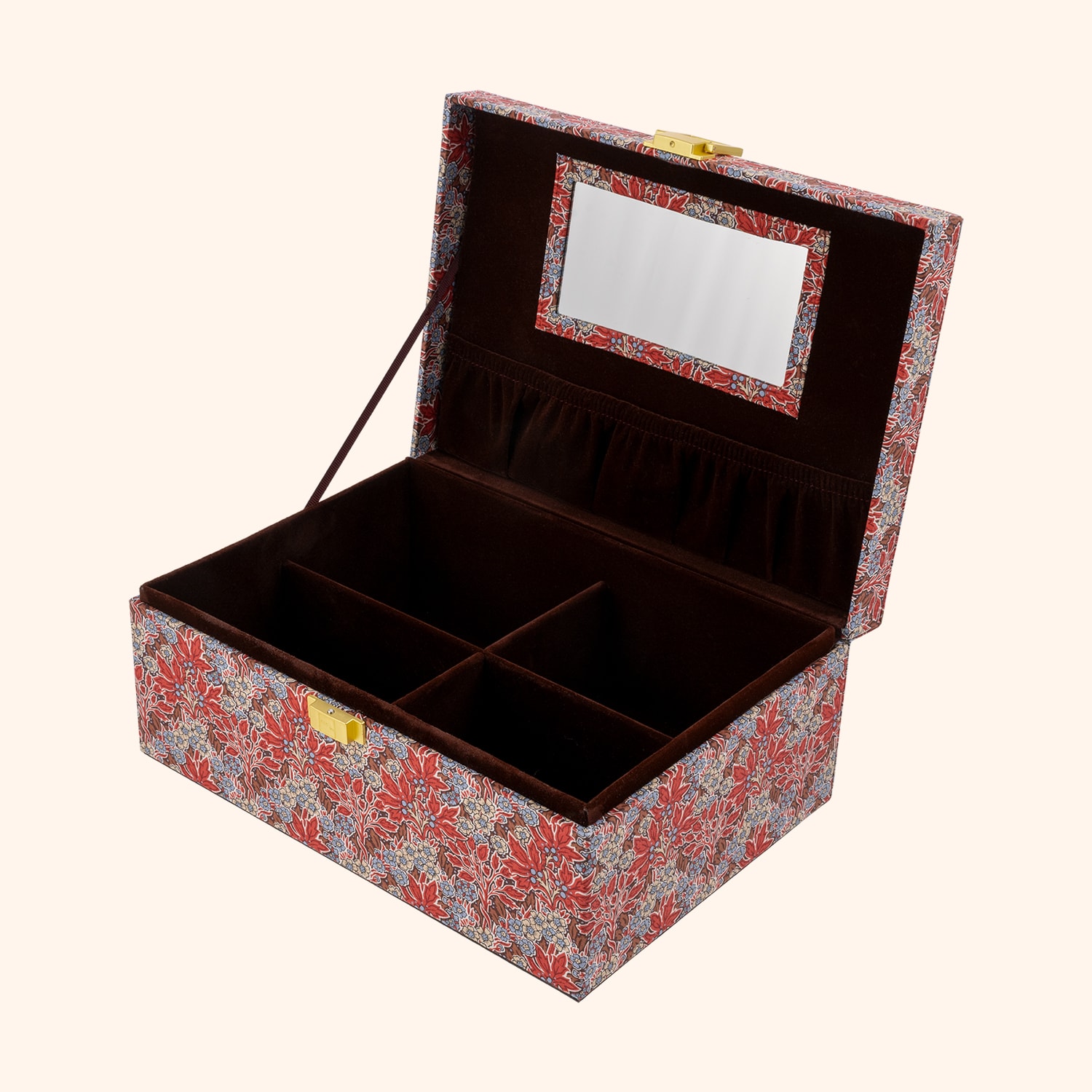 Boîte à bijoux carrée - MW Liberty Aubrey Forest Rust