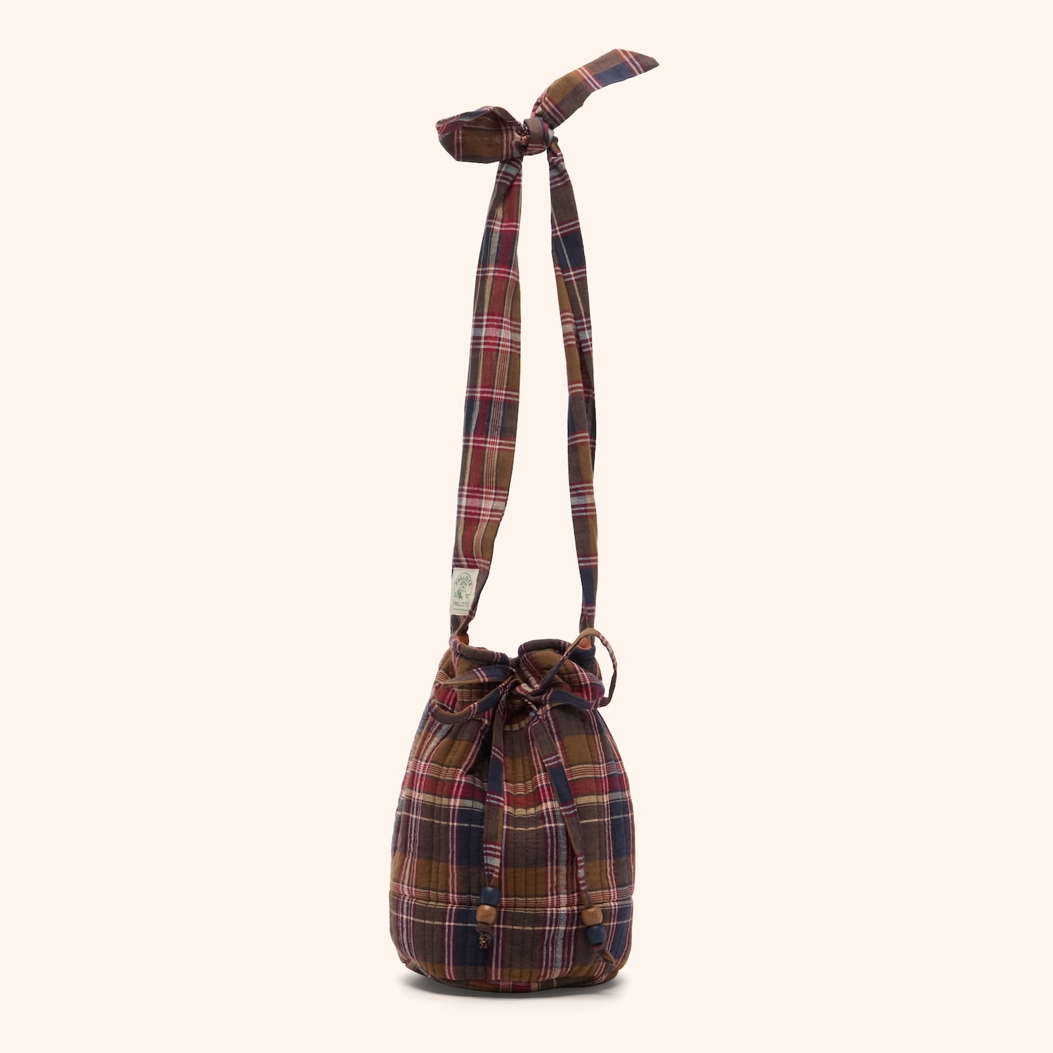 Petit sac seau tartan