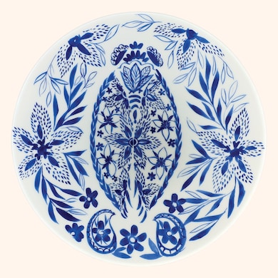 4 assiettes cigales, , hi-res