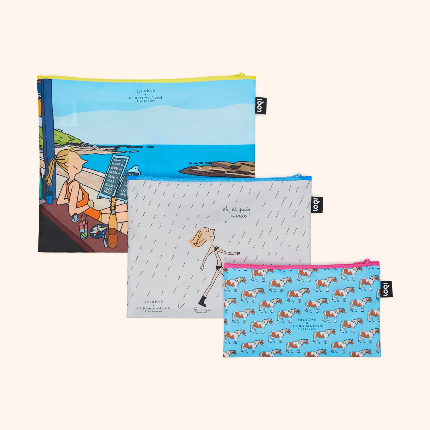 Set de 3 pochettes SOLEDAD