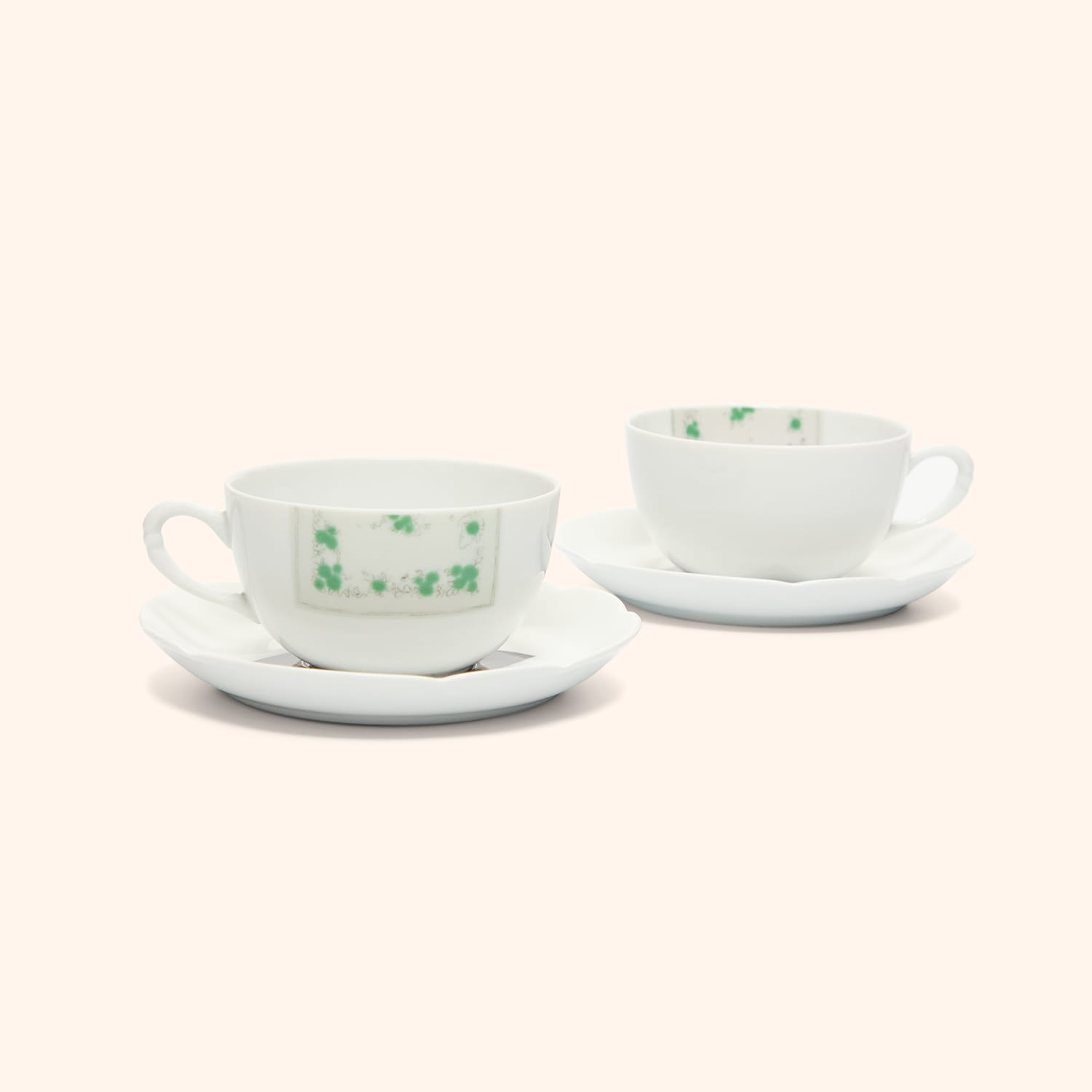 Set de 2 tasses à thé et soucoupes