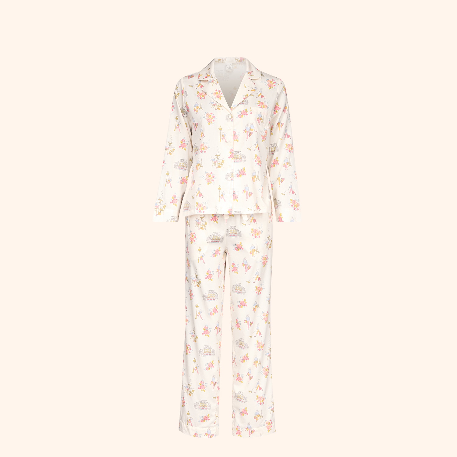 Pyjama pour femme en satin de coton exclusif Le Bon Marché