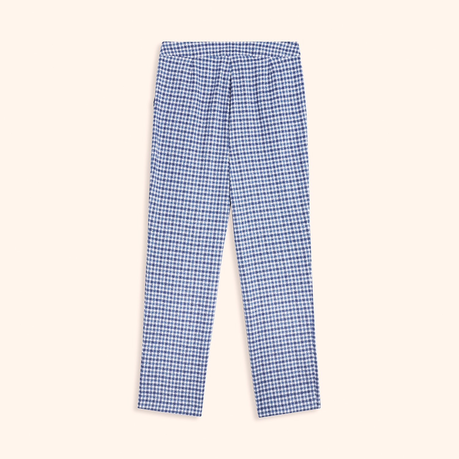 Pantalon jacquard vichy