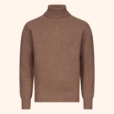 Pull col roul&eacute; grosse jauge Lambswool, , hi-res