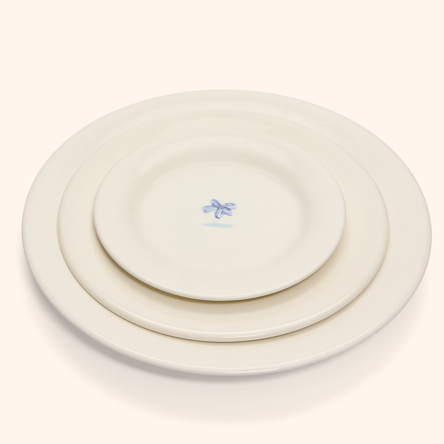 Coffret de 4 assiettes plates