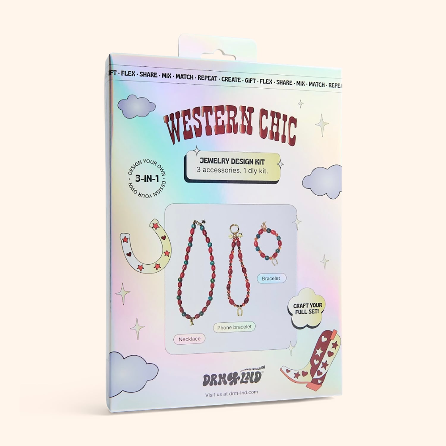 Kit bijoux 3 en 1 "Western Chic"