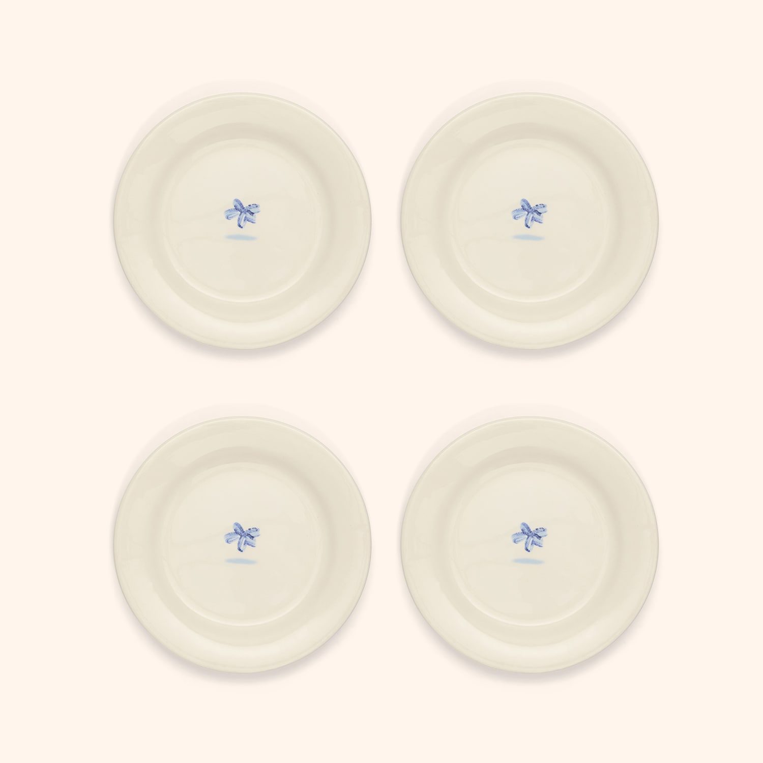 Coffret de 4 assiettes canapés