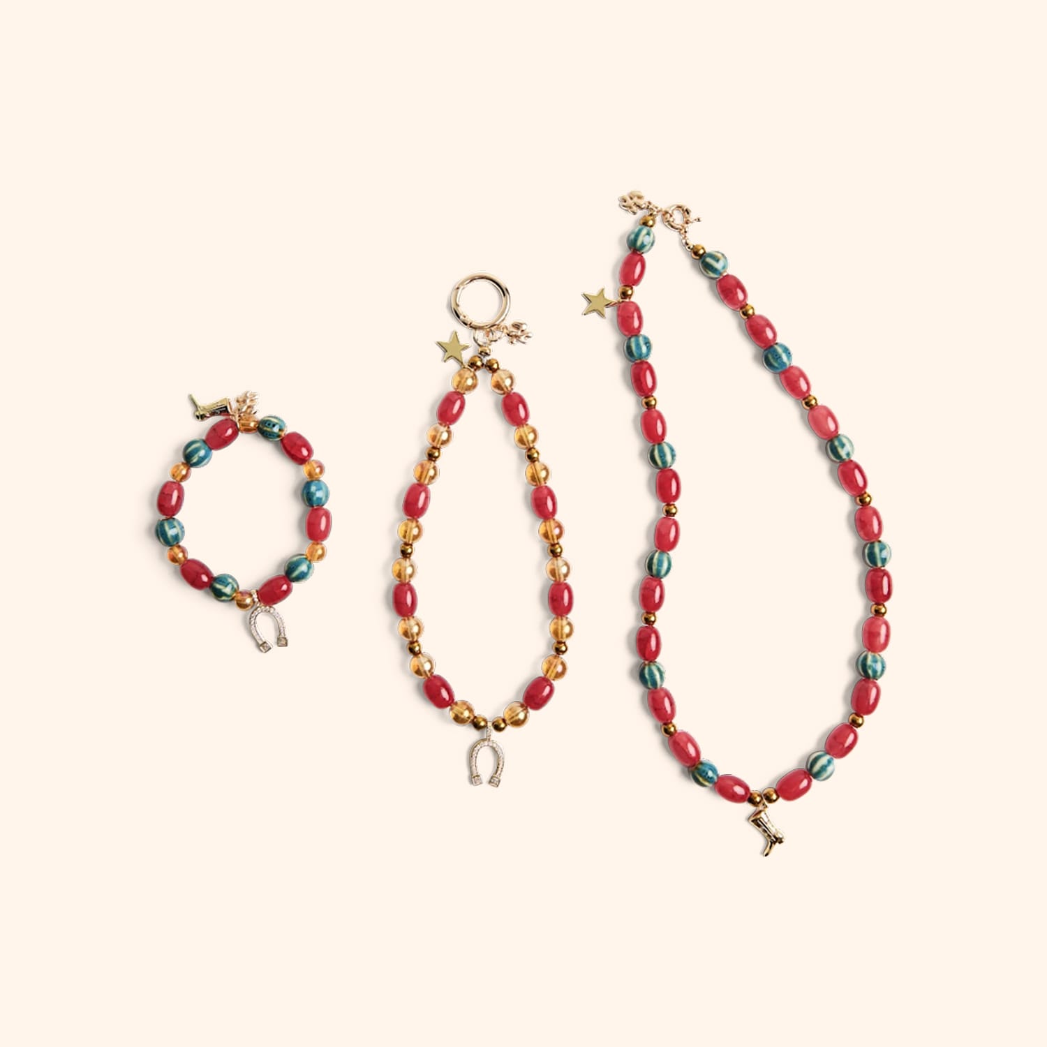 Kit bijoux 3 en 1 "Western Chic"