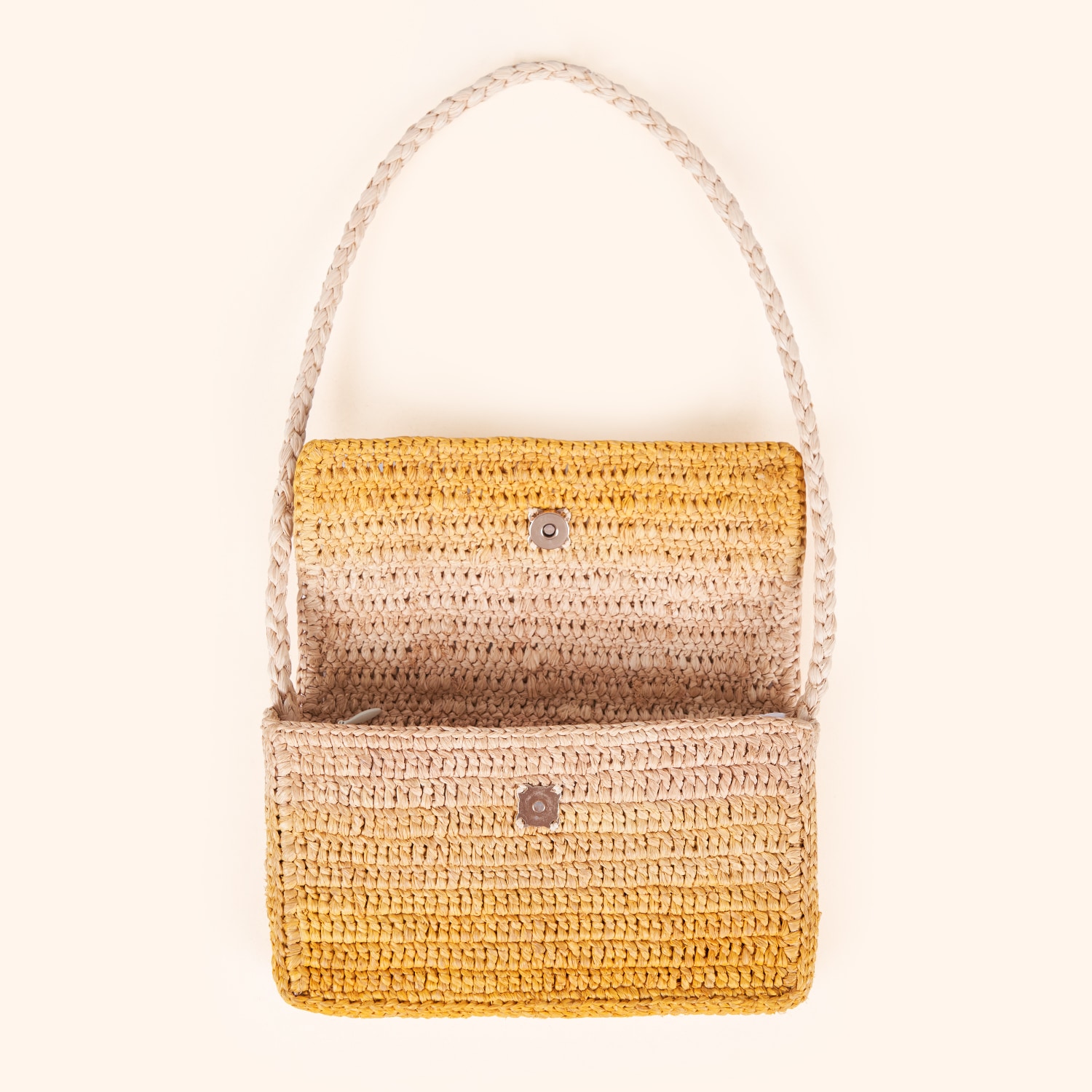 Sac baguette en raphia