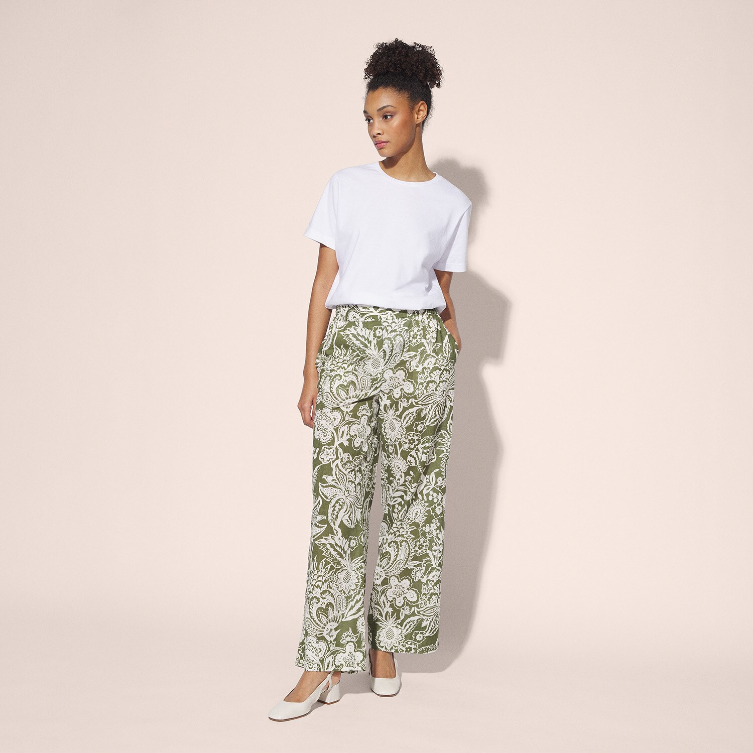 Pantalon imprimé floral 