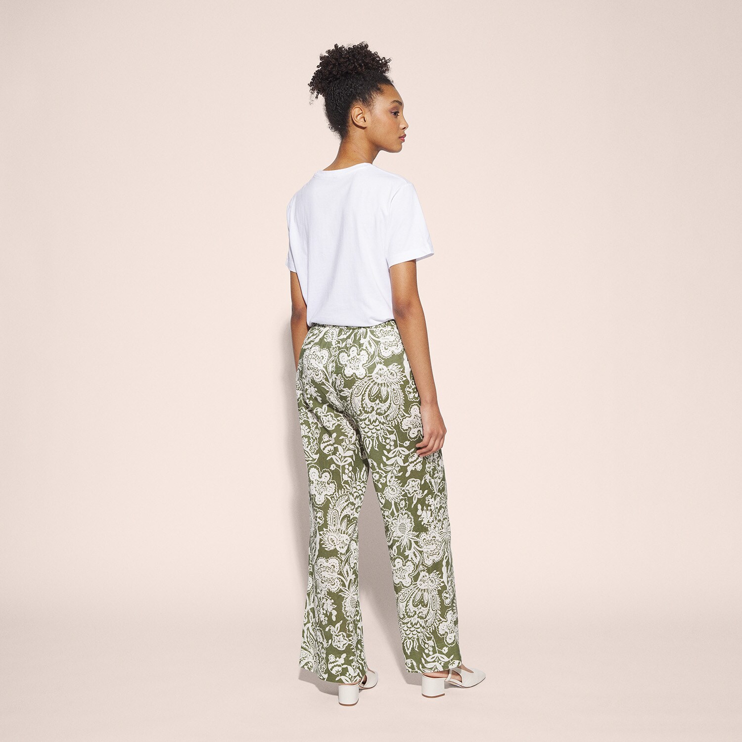 Pantalon imprimé floral 