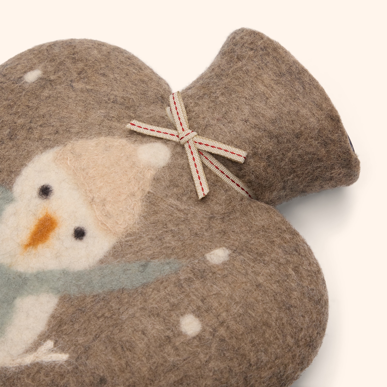 Bouillotte cœur bohnomme de neige