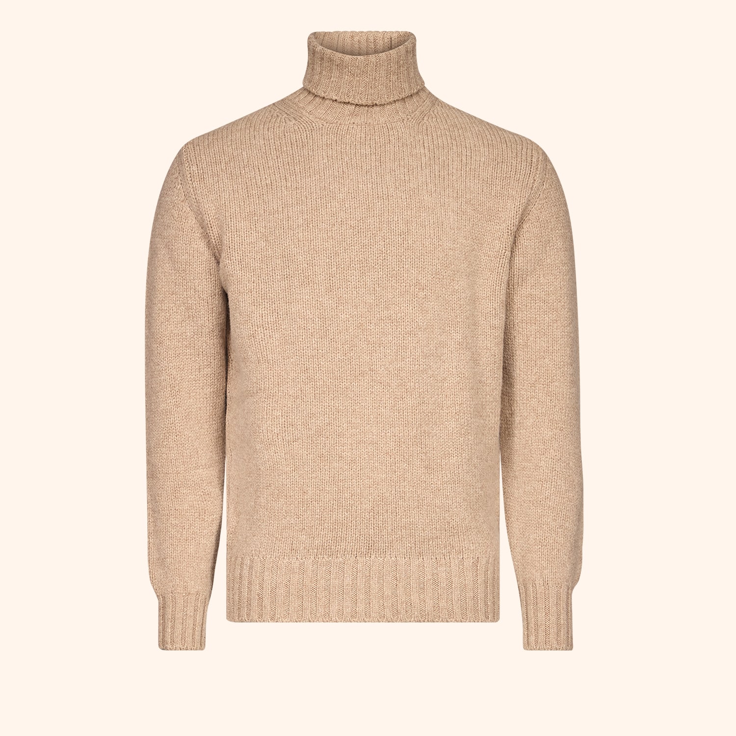 Pull col roulé en laine 