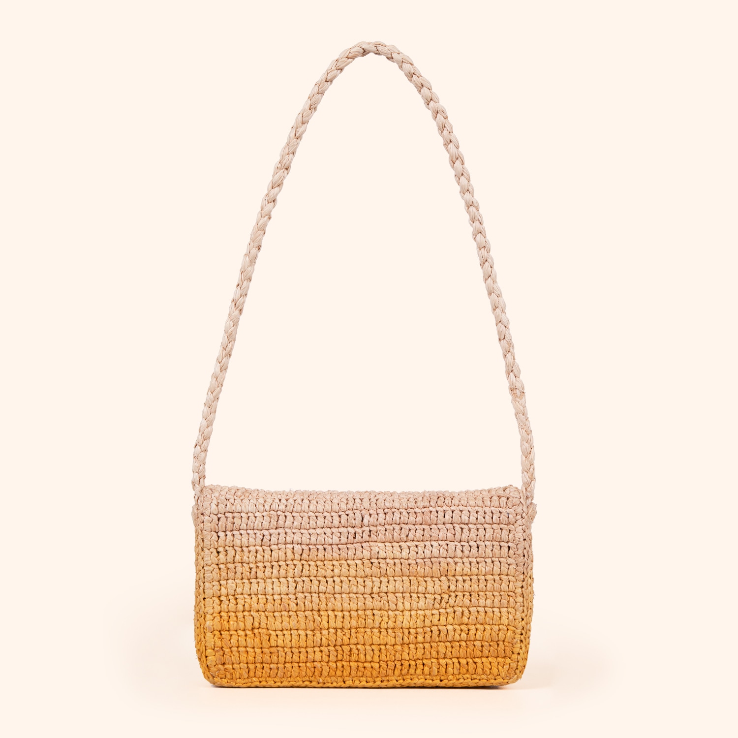 Sac baguette en raphia