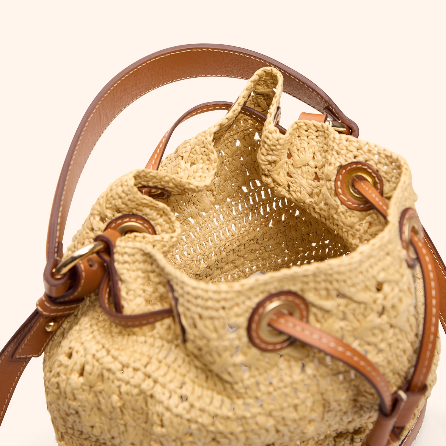 Sac seau crochet