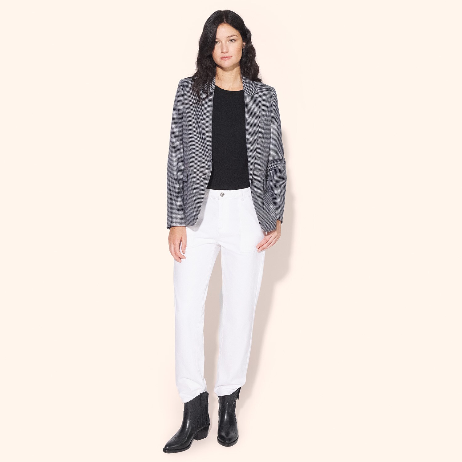 Veste pied-de-poule