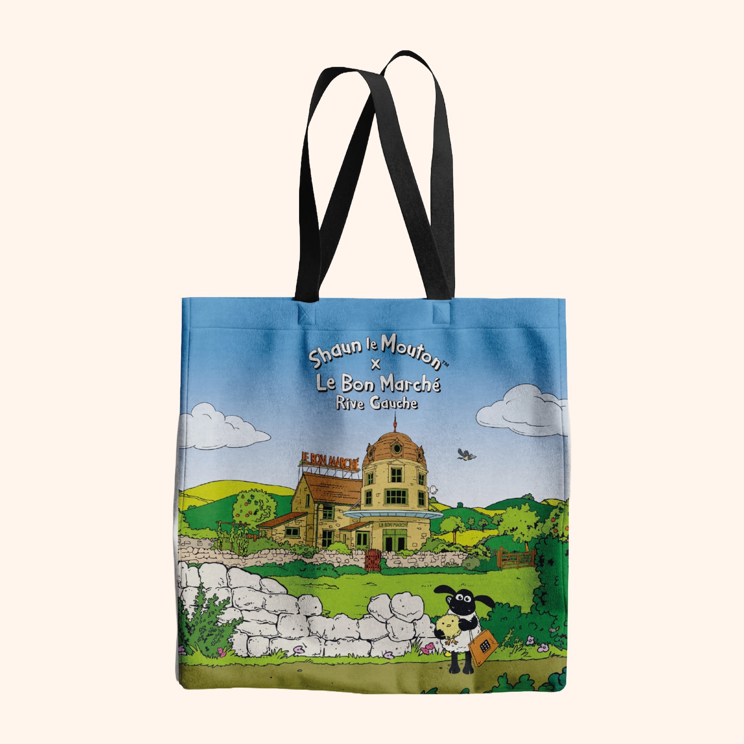 Totebag Shaun Le Mouton "Paysage"