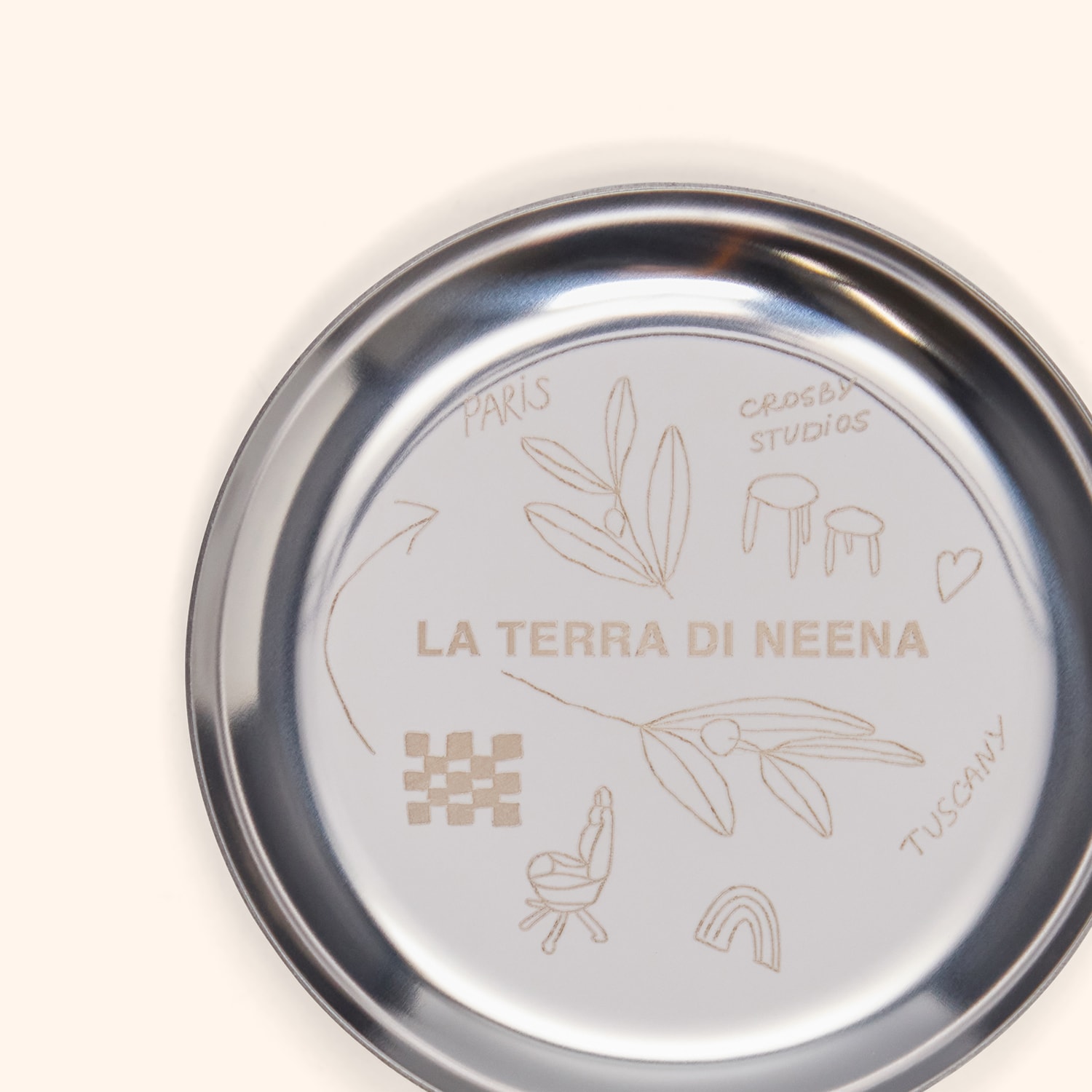 Plat S La Terra Di Neena x Crosby Studios&eacute;dition limit&eacute;e assiette d'huile d'olive