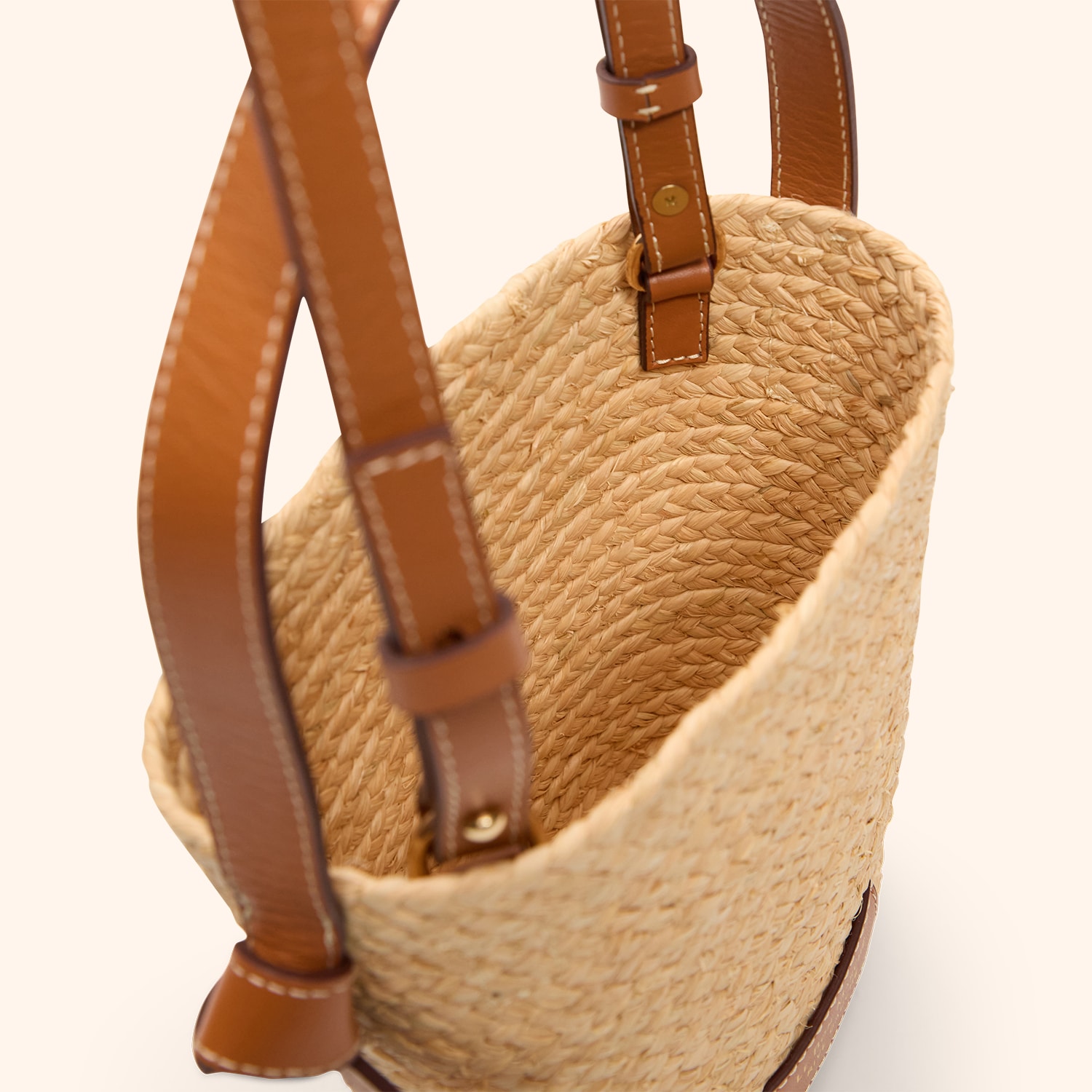 Sac seau tressé