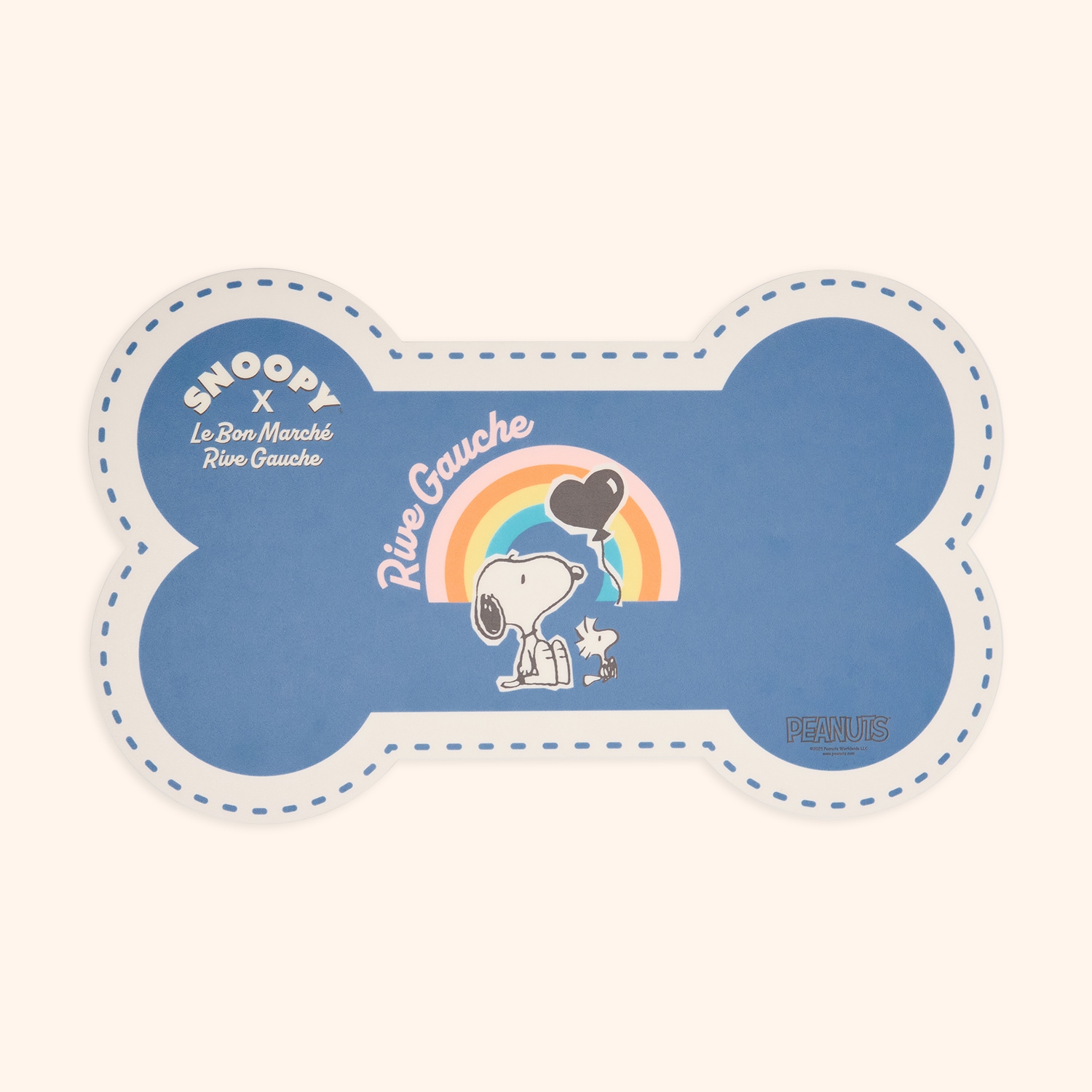 Tapis Snoopy pour gamelle "Arc-en-ciel"