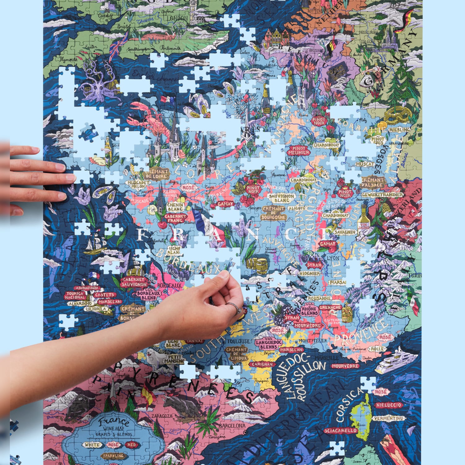 Puzzle vins de France