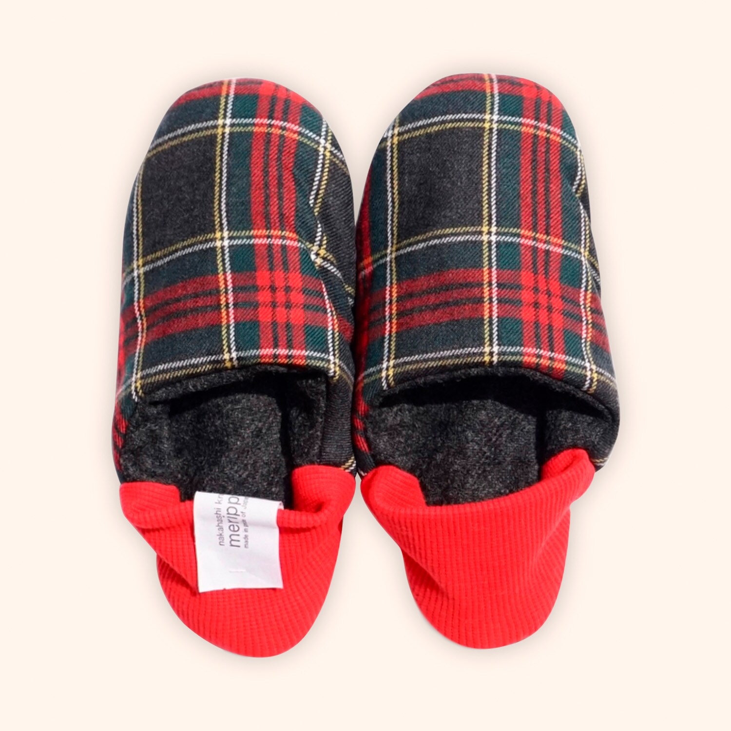 Chaussons Wool plaid x wool
