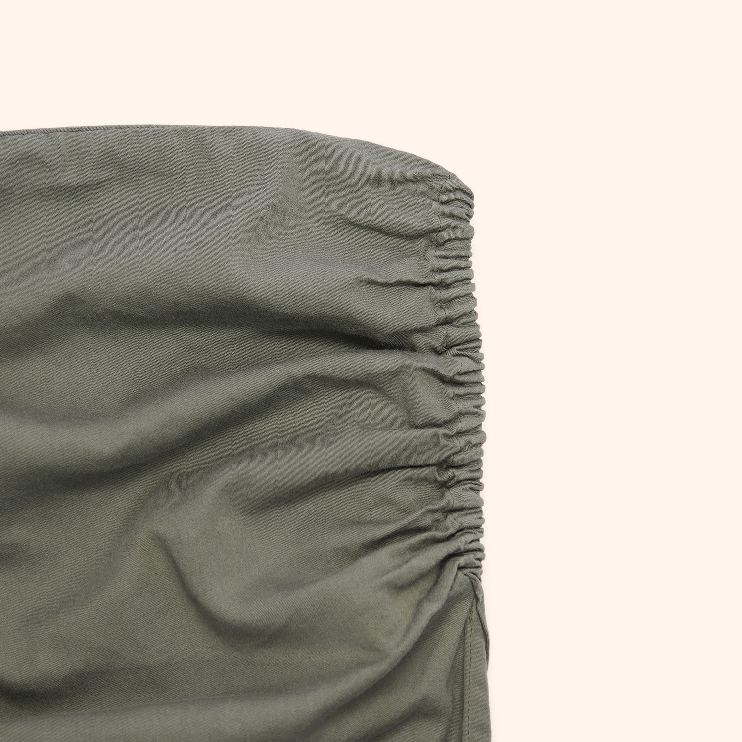 Drap Housse  Sati en Satin lavé