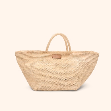 Panier en raphia, , hi-res