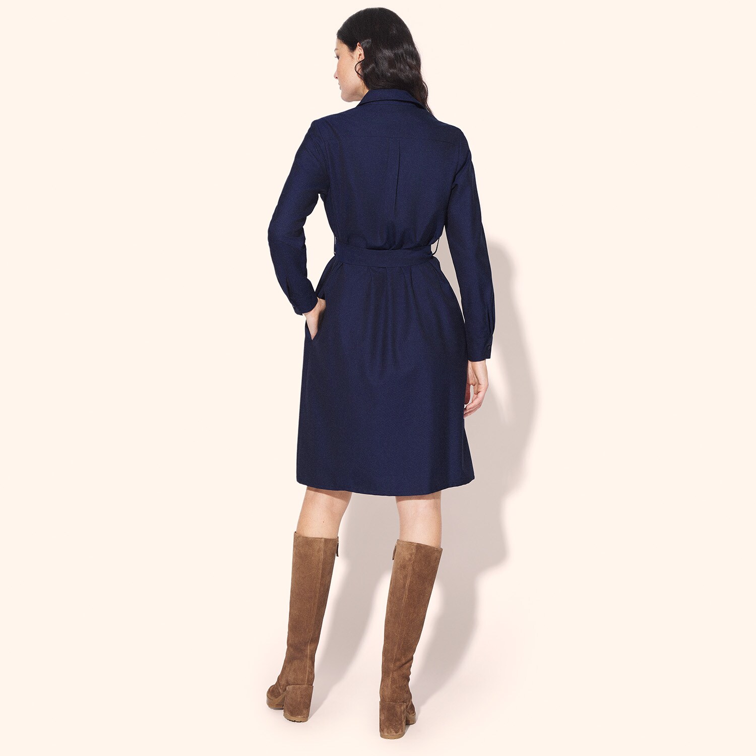 Robe ceinture drapée