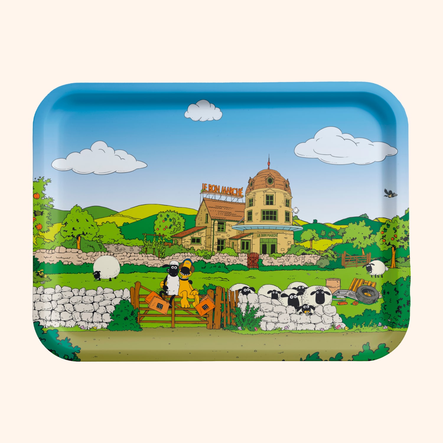 Plateau Shaun Le Mouton  "Paysage"