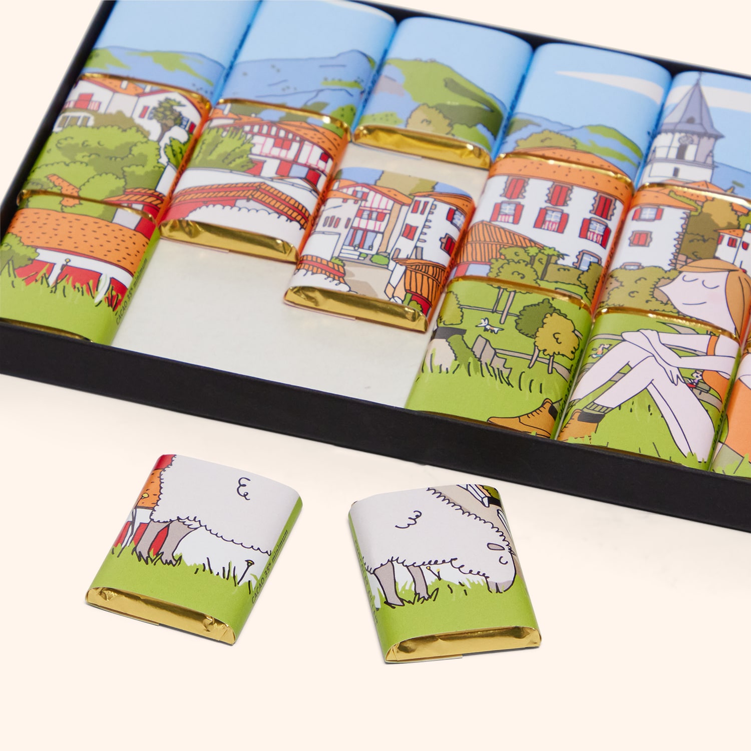 Napolitain en chocolat "Ainhoa"