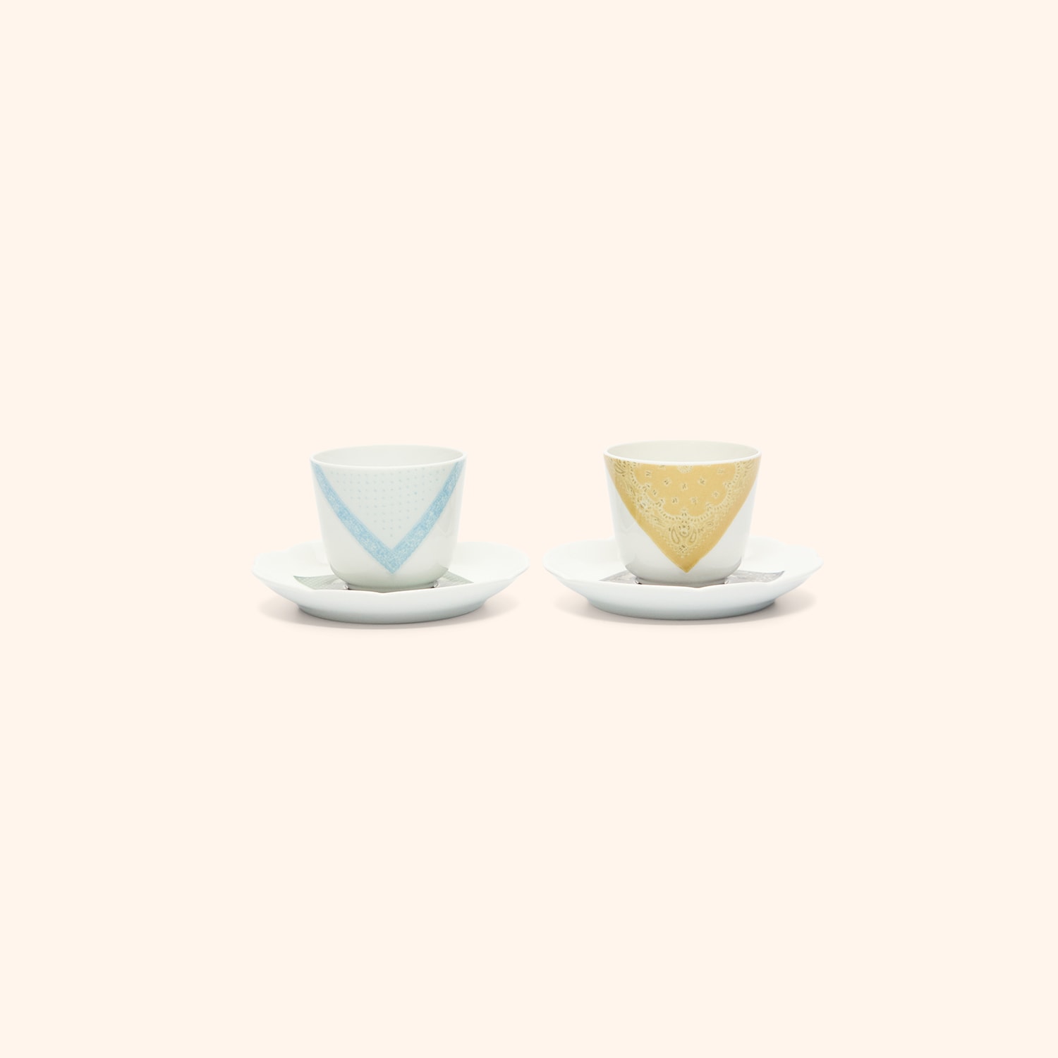 Set of 2 espresso cups and saucers | BERNARDAUD X ATELIER
