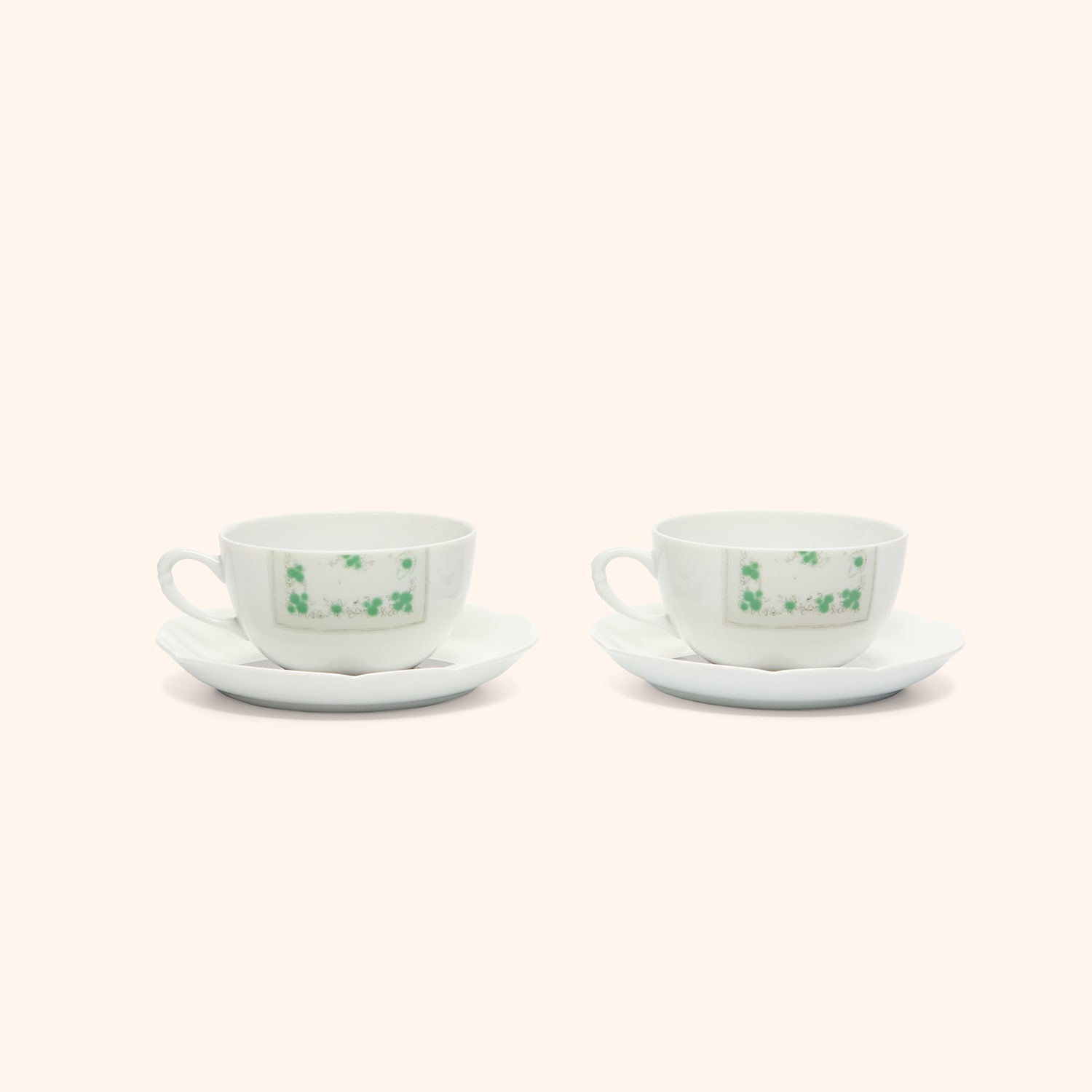 Set de 2 tasses à thé et soucoupes