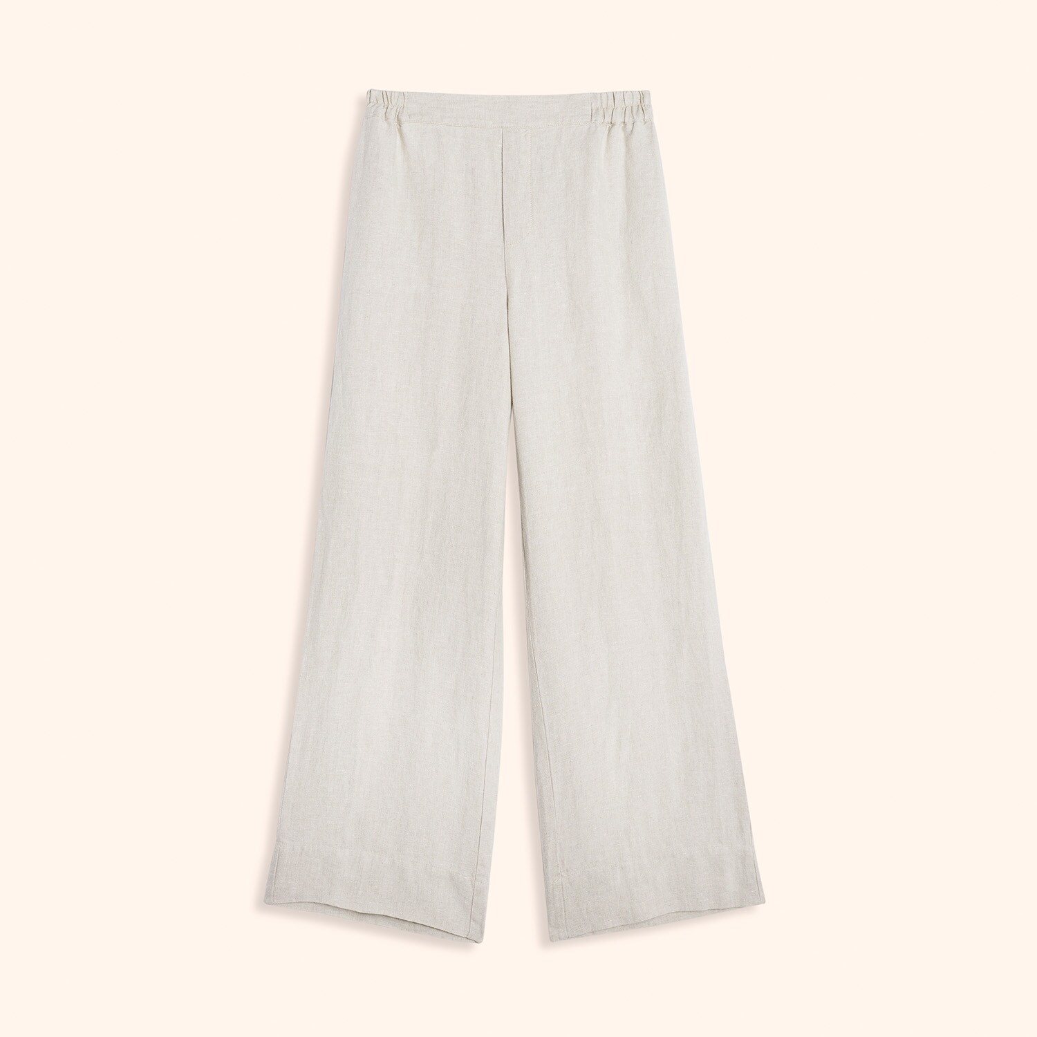 Pantalon taille élastique en lin