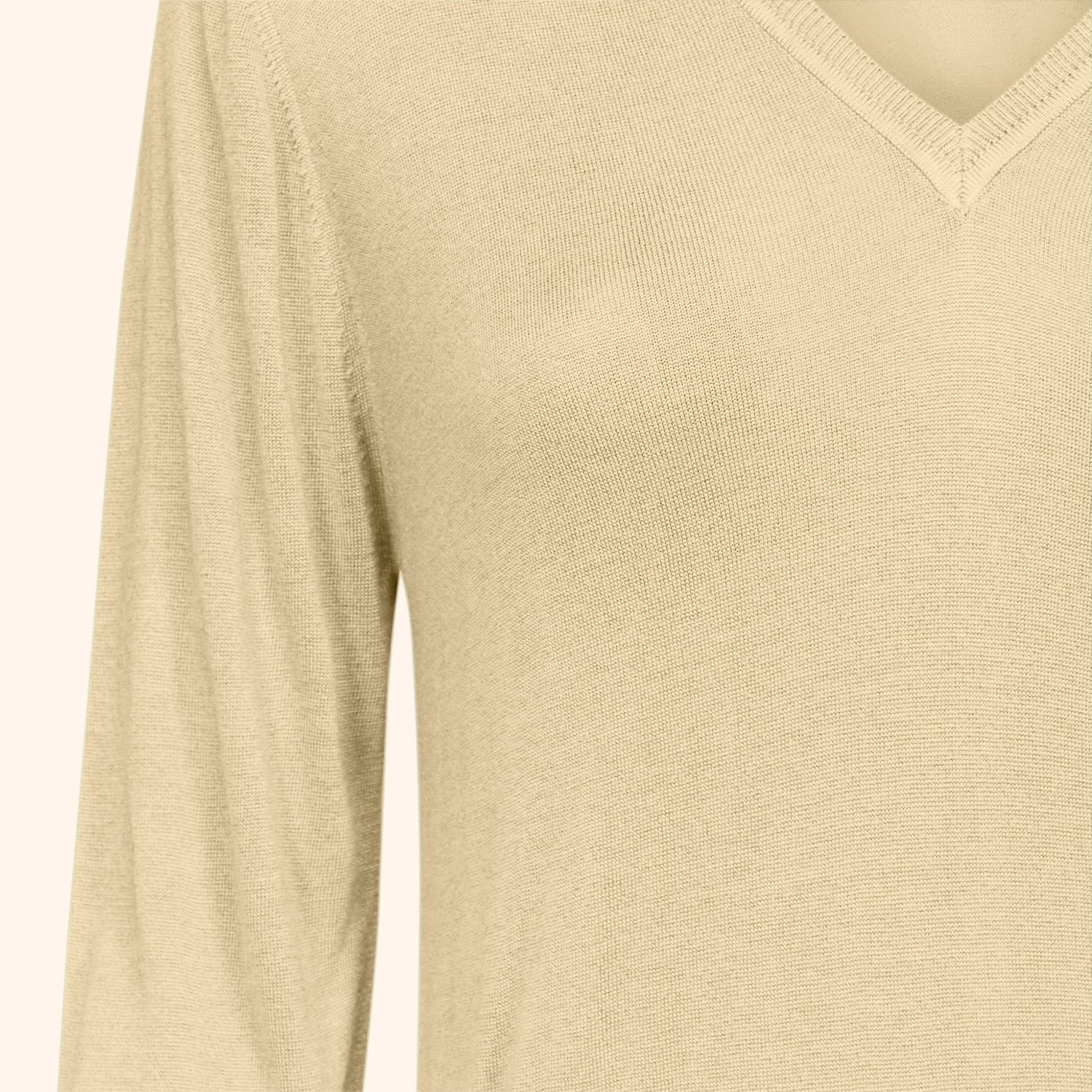 T-shirt col V manches 3/4