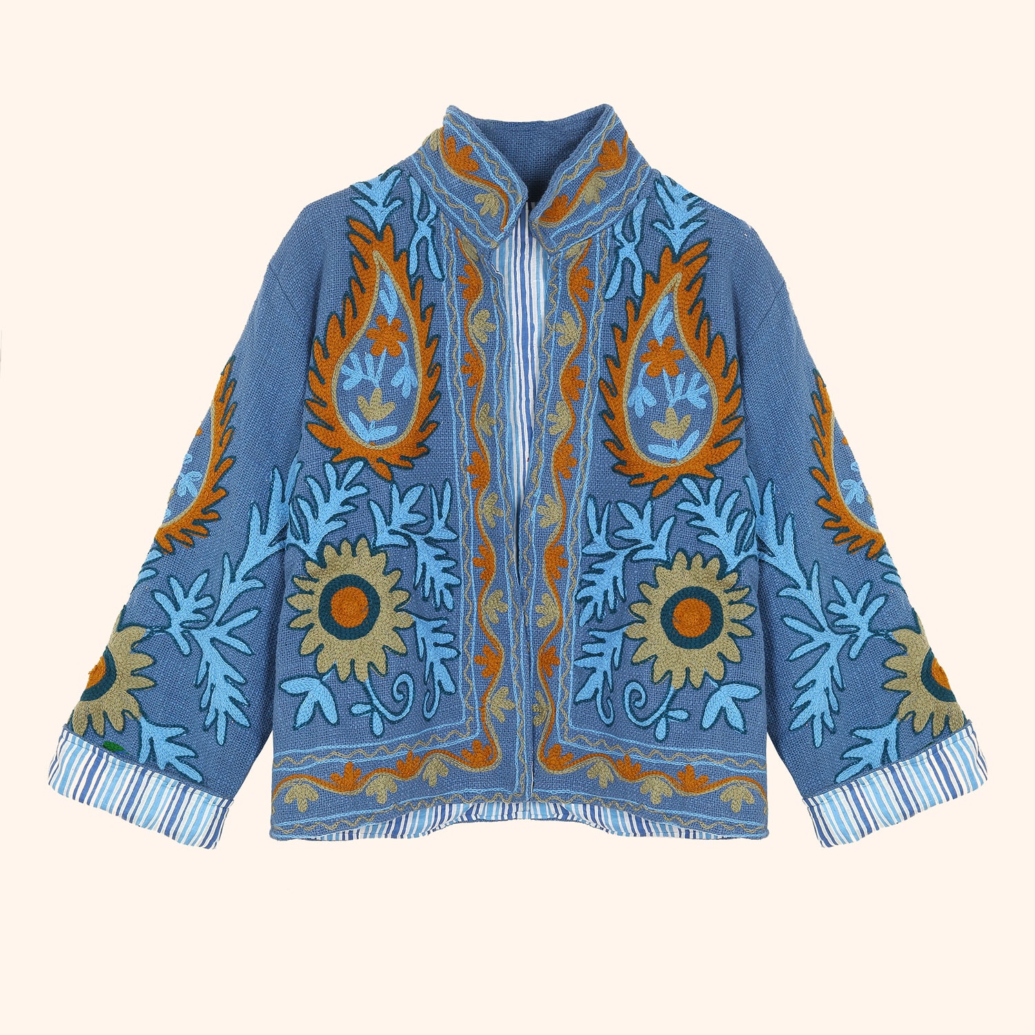 Veste Brod&eacute;e Flowers