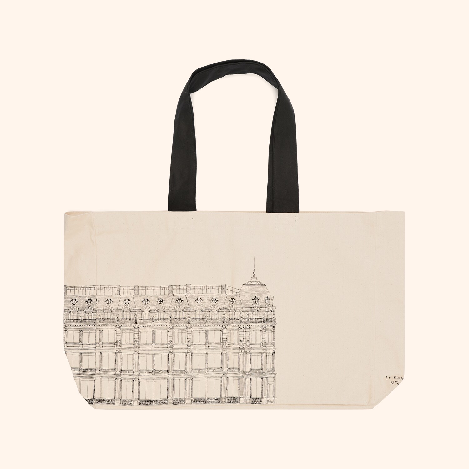 青　LE BON MARCHÉ RIVE GAUCHE Bag Noel紙袋 Architecture tote bag | LE BON MARCHÉ RIVE GAUCHE | Le Bon