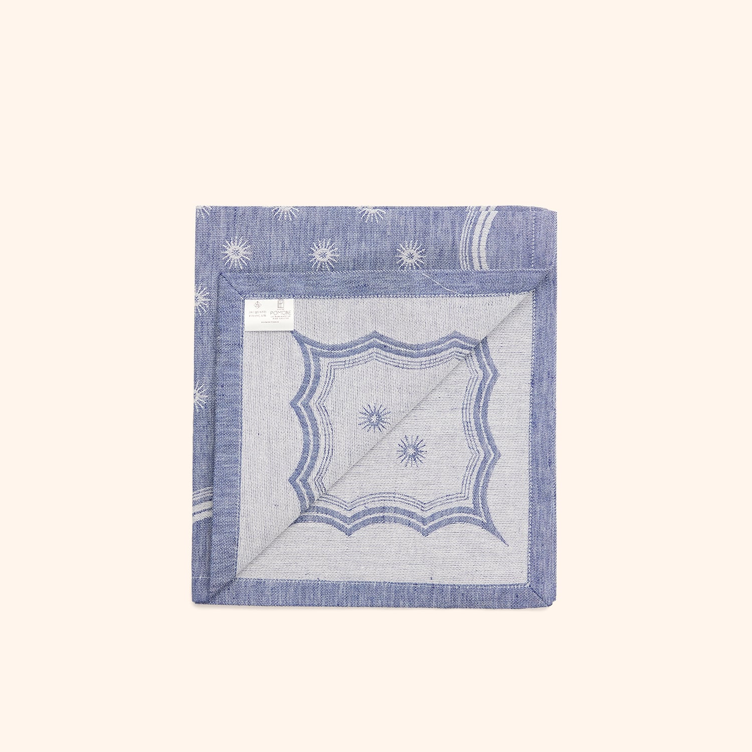 Serviette de table bleue